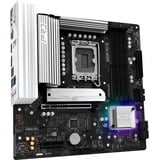 ASRock B860M Pro RS, Mainboard schwarz/silber
