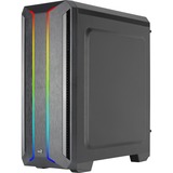 Aerocool Skyline ARGB, Tower-Gehäuse schwarz, Seitenteil aus Acryl