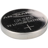 Ansmann Lithium Knopfzelle CR-2450, Batterie silber
