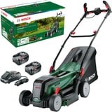 Bosch Heimwerken & Garten Akku-Rasenmäher UniversalRotak 2x18V-37-550, 36Volt (2x18V) grün/schwarz, 2x Li-Ionen Akku 4,0Ah, POWER FOR ALL ALLIANCE