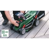 Bosch Heimwerken & Garten Akku-Rasenmäher UniversalRotak 2x18V-37-550, 36Volt (2x18V) grün/schwarz, 2x Li-Ionen Akku 4,0Ah, POWER FOR ALL ALLIANCE