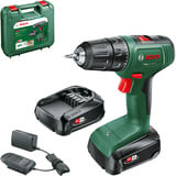 Bosch Heimwerken & Garten Akku-Schlagbohrschrauber EasyImpact 18V-40 grün/schwarz, 2x Li-Ionen Akku 2,0Ah, Koffer, POWER FOR ALL ALLIANCE