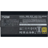 Cooler Master MWE 750 V2 Black, PC-Netzteil schwarz, 1x 12-Pin High Power GPU, 4x PCIe, Kabelmanagement, 750 Watt