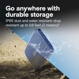 Crucial X10 Portable SSD 4 TB, Externe SSD blau, USB-C 3.2