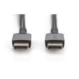 Digitus DisplayPort 1.4 Premium Anschlusskabel, UHD 8K schwarz/grau, 3 Meter