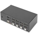Digitus KVM-Switch DisplayPort 4x 1  schwarz, Dual Display