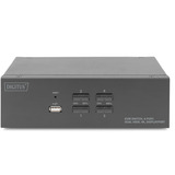 Digitus KVM-Switch DisplayPort 4x 1  schwarz, Dual Display