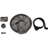EcoFlow Wave 3 Duschkit, Duschpumpe und faltbarer Eimer schwarz, integrierter Akku