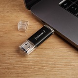 Intenso Twist Line 64 GB, USB-Stick anthrazit/transparent, USB-A 3.2 Gen 1, USB-C 3.2 Gen 1