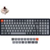 Keychron K4 Version 2, Gaming-Tastatur schwarz/grau, DE-Layout, Gateron Brown, Hot-Swap, Aluminiumrahmen, RGB
