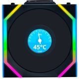 Lian Li UNI FAN SL120 LCD Wireless Reverse, Gehäuselüfter schwarz, 124.5 mm