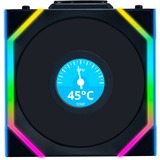 Lian Li UNI FAN SL120 LCD Wireless, Gehäuselüfter schwarz, Reverse, 124.5 mm