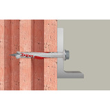 fischer Langschaftdübel DuoXpand 8x100 FUS  hellgrau/rot, 10 Stück