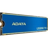 ADATA LEGEND 710 512 GB, SSD blau/gold, PCIe 3.0 x4, NVMe 1.4, M.2 2280