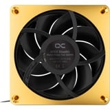 Alphacool Apex Stealth Metal Power 120mm Lüfter 3000rpm, Gehäuselüfter gold/schwarz, 120 mm