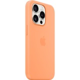 Apple Silikon Case mit MagSafe, Handyhülle hellorange, iPhone 15 Pro