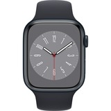 Apple Watch Series 8, Smartwatch nachtblau, 45 mm, Sportarmband, Aluminium-Gehäuse, LTE