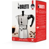 Bialetti Moka Express, Espressomaschine silber, 6 Tassen