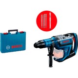 Bosch ProWeekend Bundle 11 BITURBO GBH 18V-45 C, Bohrhammer blau/schwarz, ohne Akku und Ladegerät, mit Meißel-Set und Hammerbohrer, im Koffer