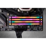 Corsair DIMM 64 GB DDR4-3200 (4x 16 GB) Quad-Kit, Arbeitsspeicher schwarz, CMW64GX4M4E3200C16, Vengeance RGB PRO, INTEL XMP