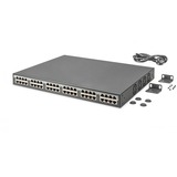 Digitus 24-Port/Ethernet/PoE+ injektor/370W, Switch schwarz, 370W PoE Budget