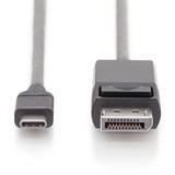Digitus USB Gen 2 Adapterkabel USB-C > DisplayPort 4K schwarz, 2 Meter