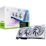 MSI GeForce RTX 5080 GAMING TRIO OC WHITE, Grafikkarte DLSS 4, 3x DisplayPort, 1x HDMI 2.1