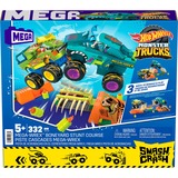 Mattel MEGA Hot Wheels Monster Trucks Mega-Wrex Knochen Crash Stuntbahn, Konstruktionsspielzeug 