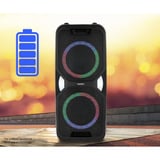 Medion Life PE-1 Pure Partylautsprecher schwarz, Bluetooth, UKW Radio, Lichteffekte, Karaoke