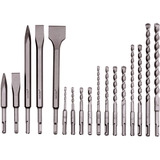 Metabo SDS-plus Bohrer-/Meisselset SP, 17-teilig, Meißel- & Bohrer-Satz im Alukoffer