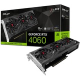 PNY GeForce RTX 4060 XLR8 Gaming Verto Epic-X RGB, Grafikkarte schwarz, DLSS 3, 3x DisplayPort, 1x HDMI 2.1