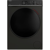 SHARP ES-MNFL814CMA-DE, Waschmaschine schwarz (matt), WIFI, Advanced Inverter Motor
