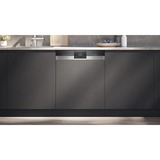 Siemens SN53ES22CE iQ300, Spülmaschine edelstahl (gebürstet)/schwarz, 60 cm, Home Connect
