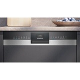 Siemens SN53ES22CE iQ300, Spülmaschine edelstahl (gebürstet)/schwarz, 60 cm, Home Connect