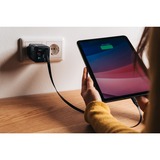 Verbatim GaN-Ladegerät 65W, 1x USB-A , 2x USB-C, ausziehbares Kabel schwarz, PD 3.0, QC 3.0