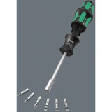 Wera Bit-Satz Kraftform Kompakt 27 Set 2, mit Handhalter schwarz/grün, 7-teilig, integriertes Magazin