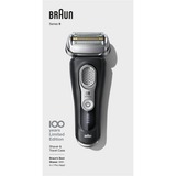 Braun Series 9 Design Edition, Rasierer schwarz/silber, 100 Jahre Braun