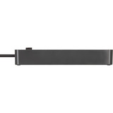 Brennenstuhl Ecolor Steckdosenleiste 4-fach mit 2x USB-C, 1x USB-A schwarz/anthrazit, 1,5 Meter Kabel, mit Sicherheitsschalter