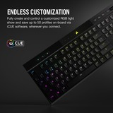 Corsair K100 AIR WIRELESS, Gaming-Tastatur schwarz, DE-Layout, Cherry MX Ultra Low Profile Tactile