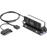 DeLOCK M.2 Kühlkörper für SSD 2280 schwarz, mit RGB LED