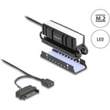 DeLOCK M.2 Kühlkörper für SSD 2280 schwarz, mit RGB LED