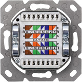 Digitus CAT.6A Datenanschlussdose, Aufputz, geschirmt, 2x RJ-45 LSA weiß, Klasse EA