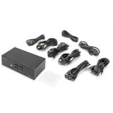 Digitus KVM-Switch HDMI 4x 1  schwarz, Dual Display