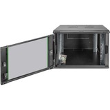 Digitus Wandgehäuse Dynamic Basic Serie - 600x600 mm (BxT), IT-Schrank schwarz, 9 Höheneinheiten