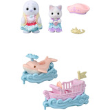 EPOCH Sylvanian Families - Freizeitpark Spielset Wellenritt, Konstruktionsspielzeug 