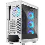 Fractal Design Meshify 2 Compact RGB White TG Clear Tint, Tower-Gehäuse weiß, Tempered Glass