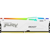 Kingston FURY DIMM 16 GB DDR5-5200  , Arbeitsspeicher weiß, KF552C36BWEA-16, FURY Beast RGB, INTEL XMP, AMD EXPO