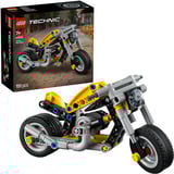 LEGO 42225 Technic Gelbes Motorrad, Konstruktionsspielzeug 