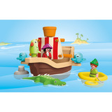 PLAYMOBIL 71769 Junior & Disney: Peter Pans Piratenschiff mit Wasserspritzspaß, Konstruktionsspielzeug 