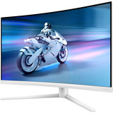 Philips 32M2C5501, Gaming-Monitor 80 cm (31.5 Zoll), weiß, QHD, VA, Curved, Ambiglow, 180Hz Panel